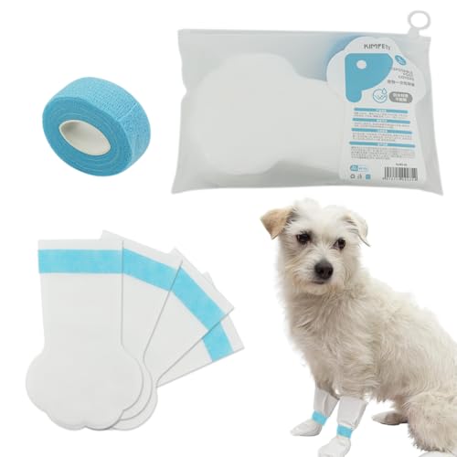 Qpets 20Pcs Pet Walking Shoes, Water Resistant Lining Design Eco Non-woven Dog Boots Easy-tie Bandage Pet Palm Sleeve Cover for Walking Outdoor Shoes for Medium and Large Dogs-Size L Qpets 20Pcs Pet Walking Shoes, Water Resistant Lining Design Eco Non-woven Dog Boots Easy-tie Bandage Pet Palm Sleeve Cover for Walking Outdoor Shoes for Medium and Large Dogs-Size L